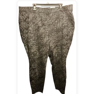 BRAND NEW!!!! Style & Co. 3x Black print Ponte pants